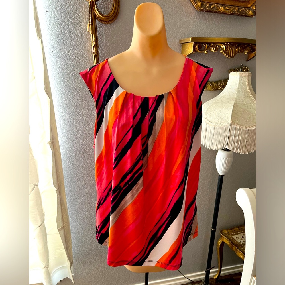 Calvin Klein Multicolor Print  career tank Top